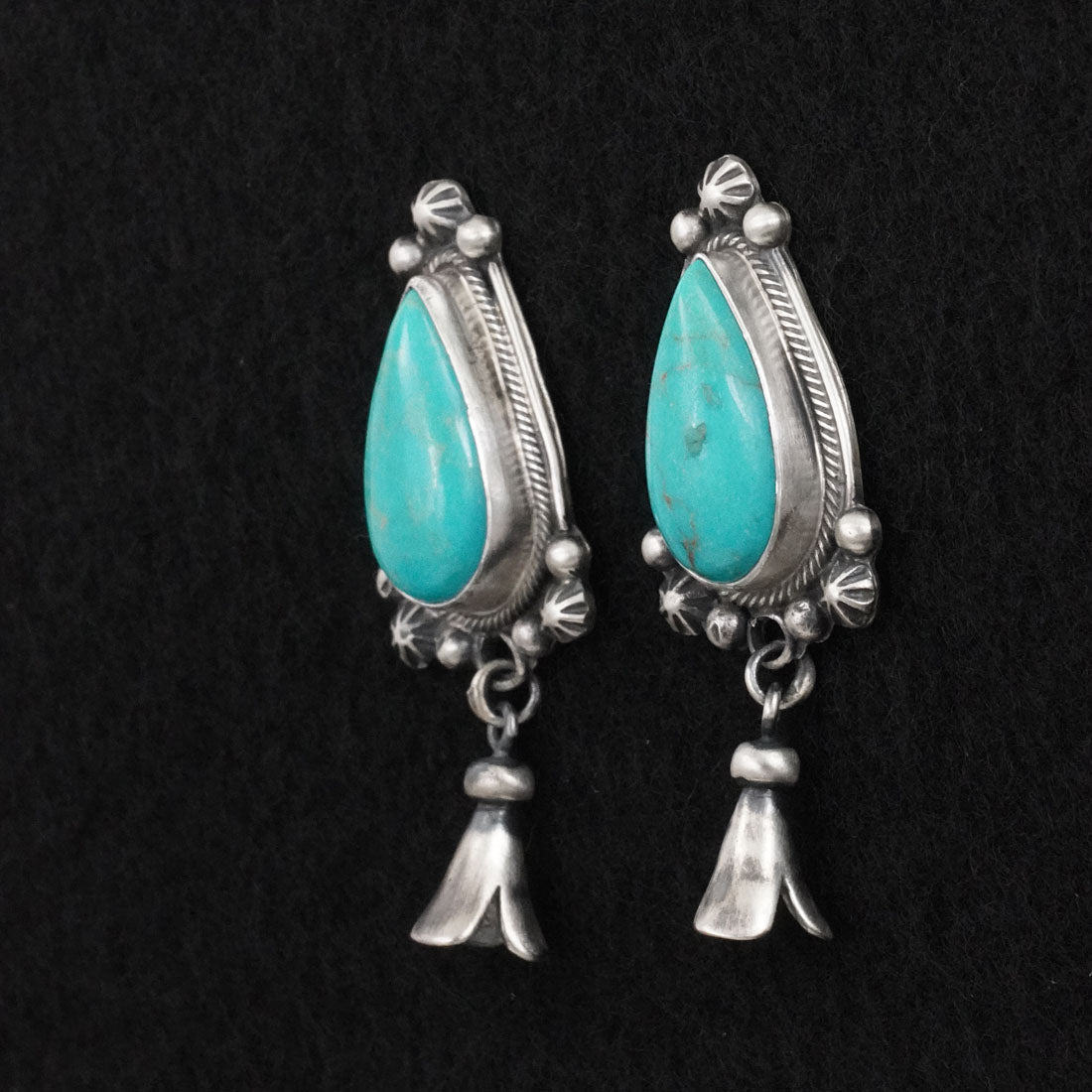 Bobby Johnson Turquoise & Sterling Silver Earrings
