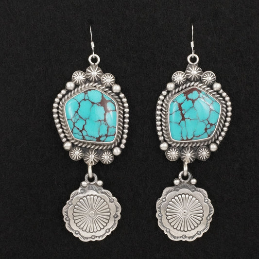 Michael Calladitto Turquoise & Sterling Silver Earrings