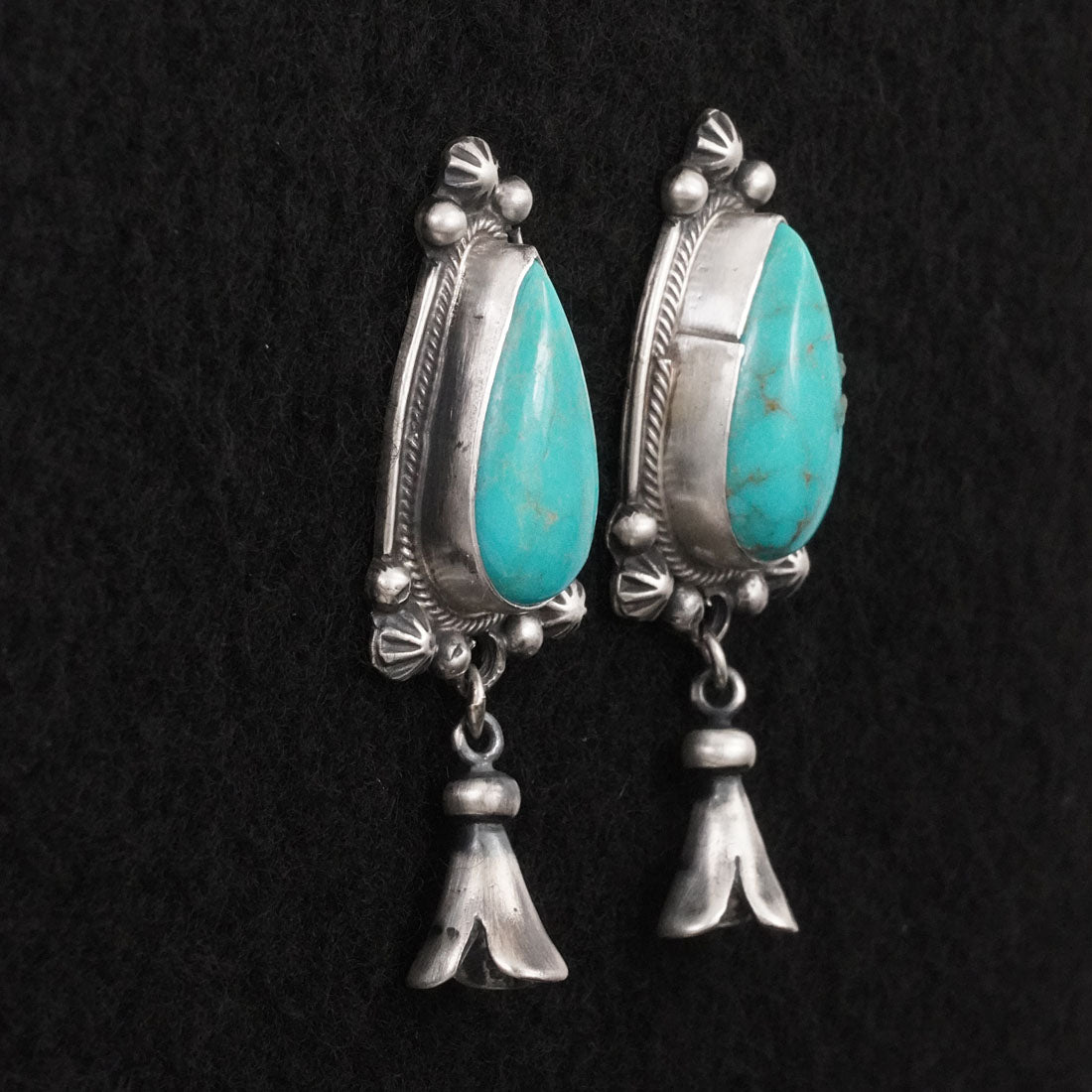 Bobby Johnson Turquoise & Sterling Silver Earrings