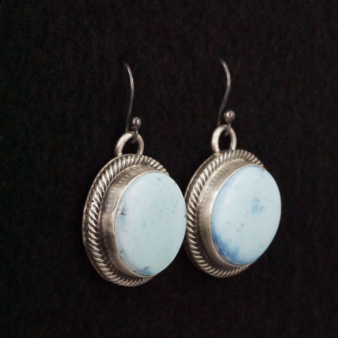 Bobby Johnson Turquoise & Sterling Silver Earrings & Pendant