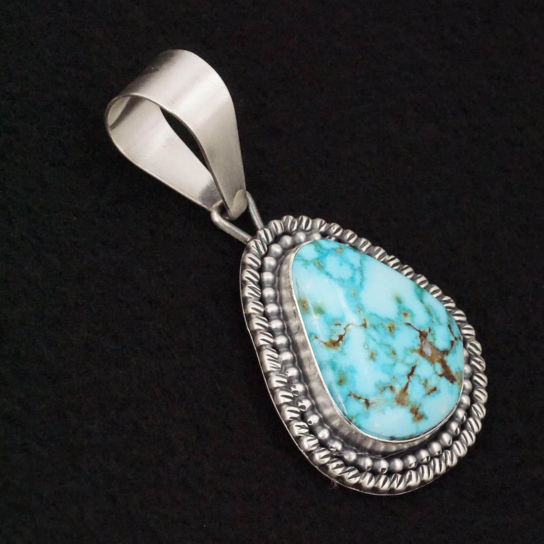 Daniel Benally Turquoise & Sterling Silver Pendant