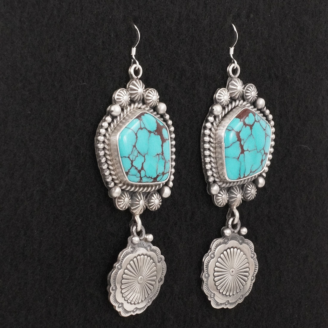 Michael Calladitto Turquoise & Sterling Silver Earrings