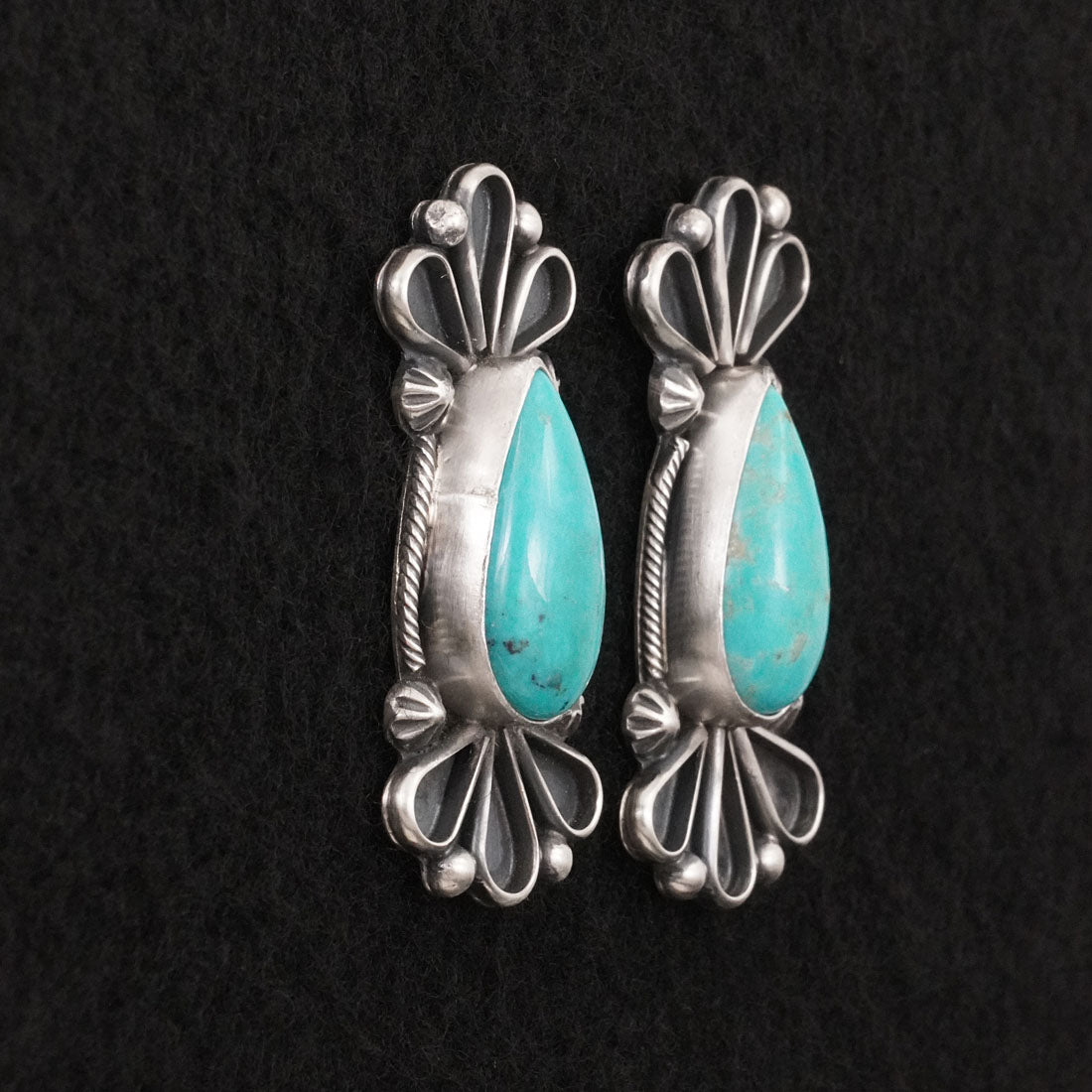 Bobby Johnson Turquoise & Sterling Silver Earrings