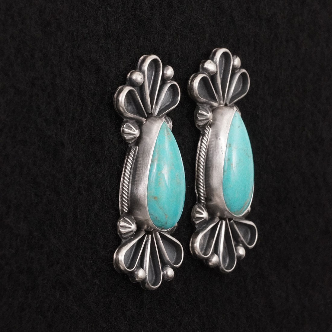 Bobby Johnson Turquoise & Sterling Silver Earrings