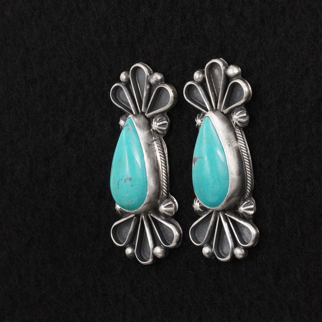 Bobby Johnson Turquoise & Sterling Silver Earrings