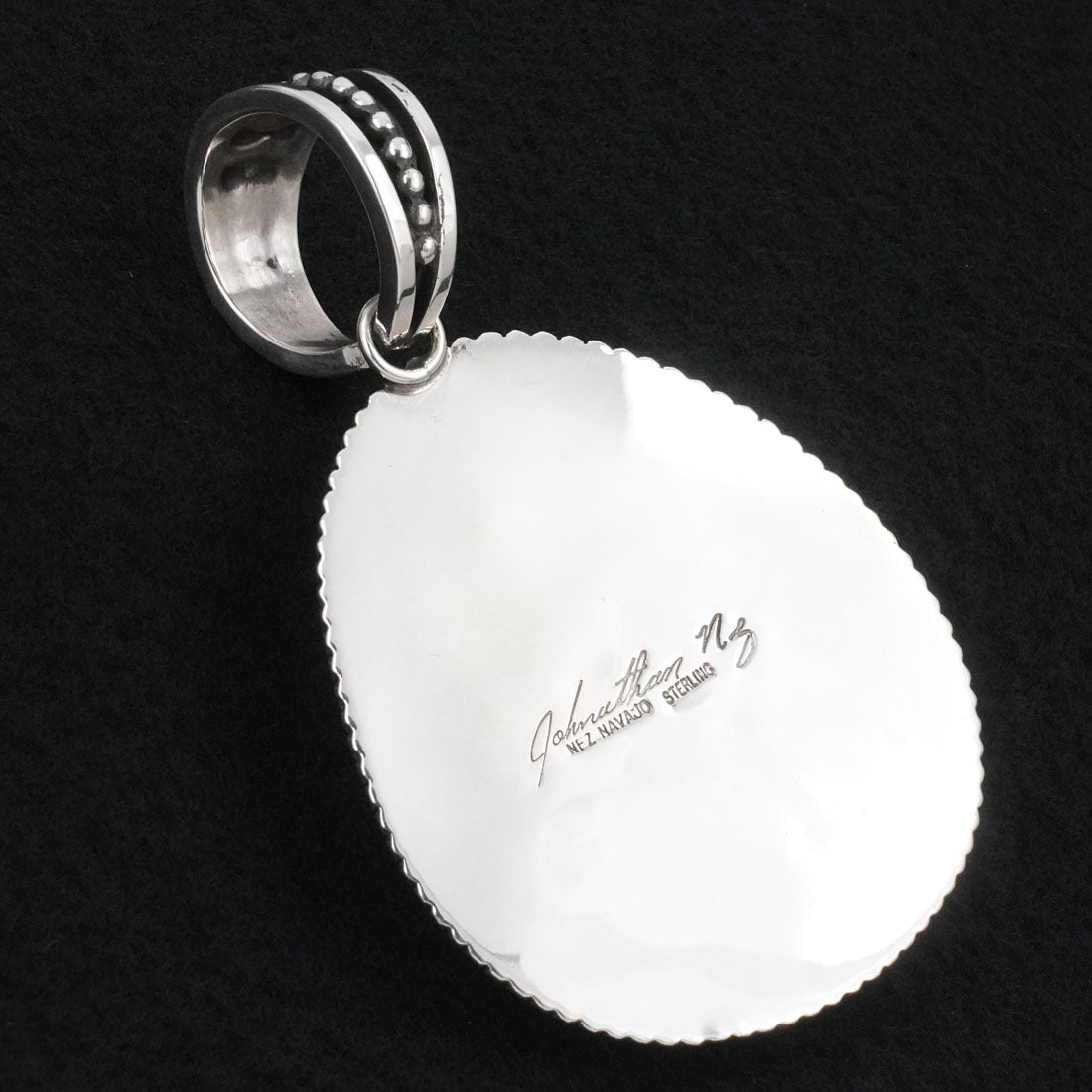 Jonathan Nez Turquoise & Sterling Silver Pendant