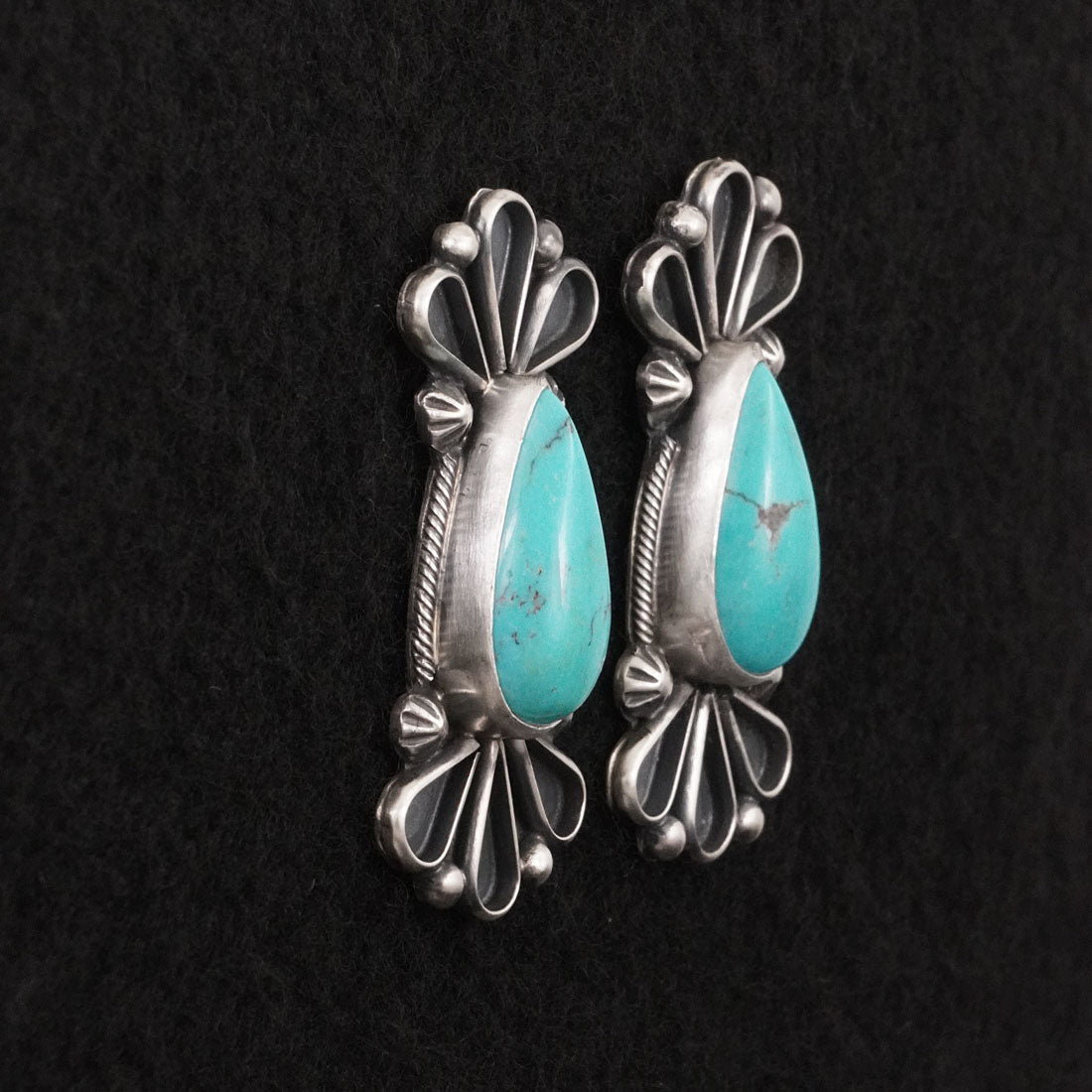 Bobby Johnson Turquoise & Sterling Silver Earrings