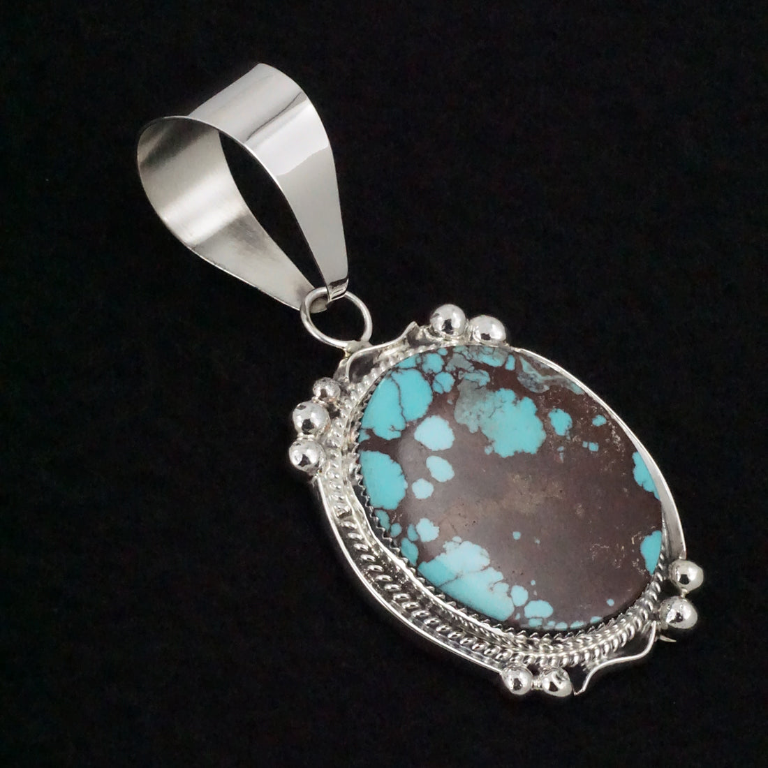 Leslie Nez Turquoise & Sterling Silver Pendant