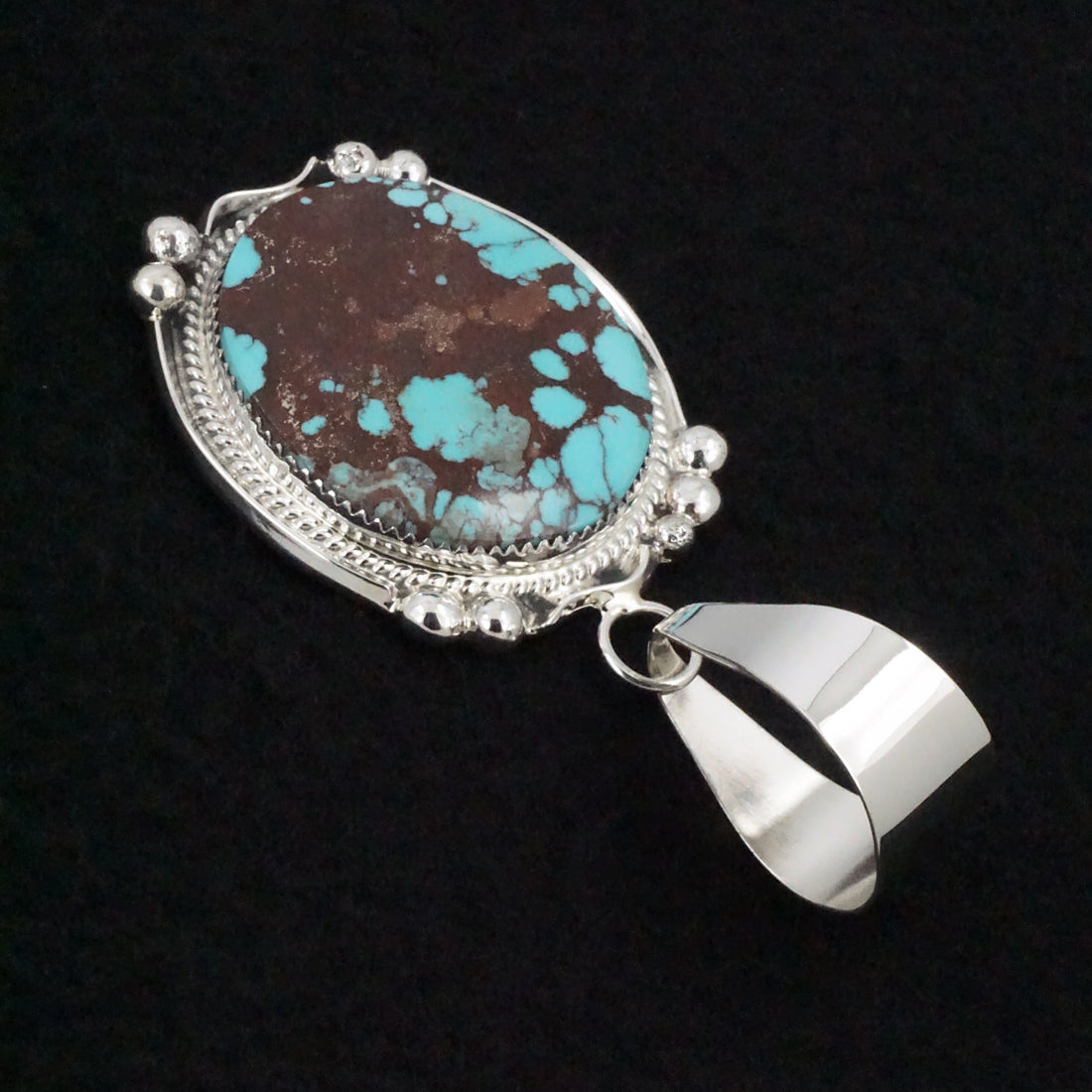 Leslie Nez Turquoise & Sterling Silver Pendant