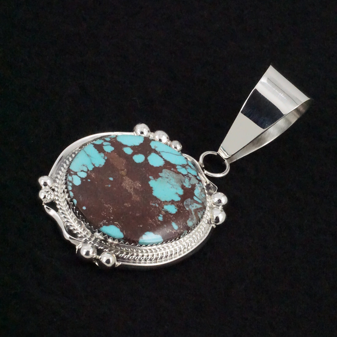 Leslie Nez Turquoise & Sterling Silver Pendant