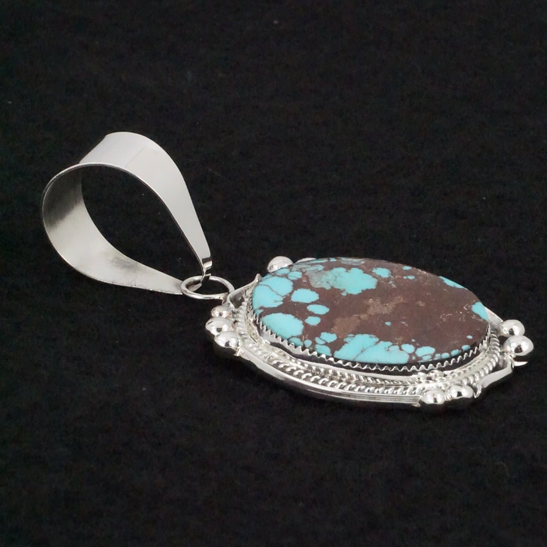 Leslie Nez Turquoise & Sterling Silver Pendant