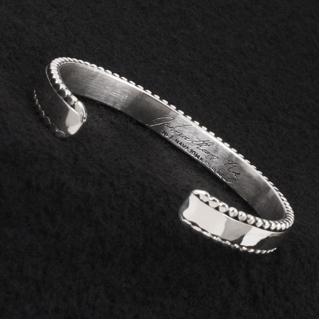 Jonathan Nez Sterling Silver & 14k Gold Bracelet