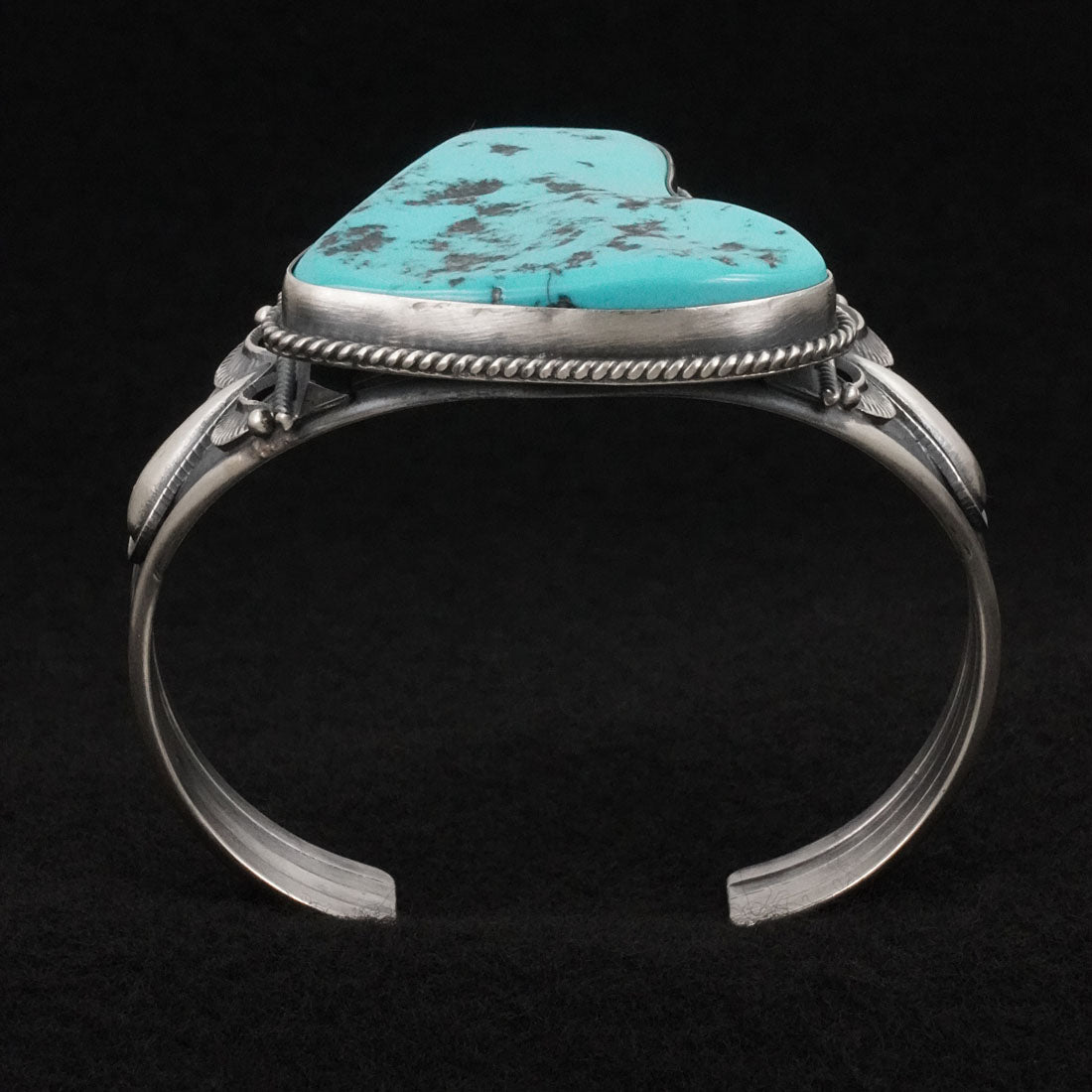 Derrick Gordon Turquoise & Sterling Silver Squash Blossom Set