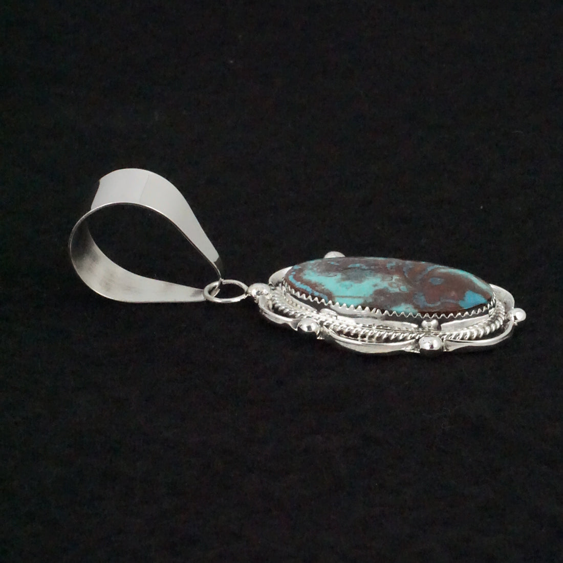 Leslie Nez Turquoise & Sterling Silver Pendant