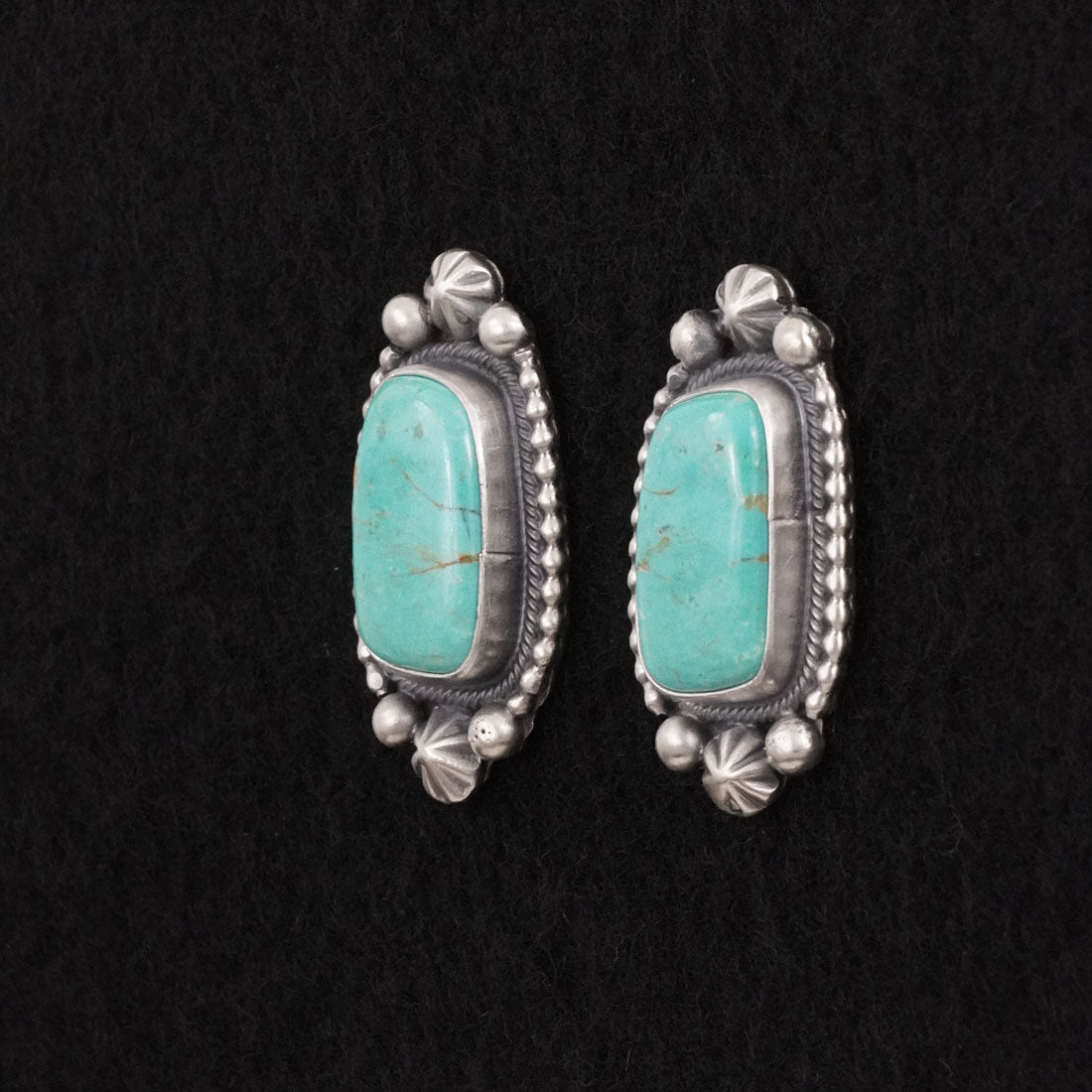 Darrin Livingston Turquoise & Sterling Silver Earrings