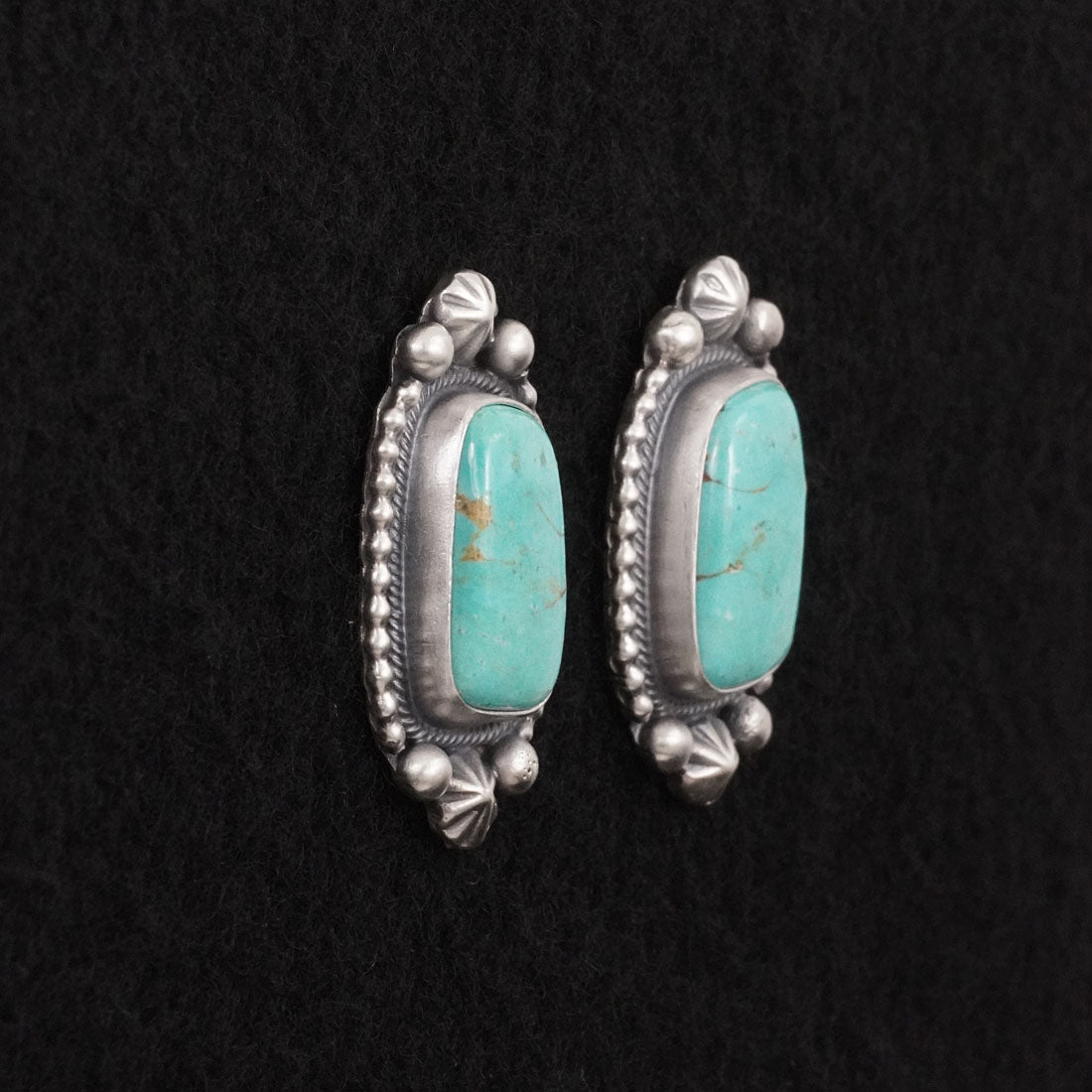 Darrin Livingston Turquoise & Sterling Silver Earrings