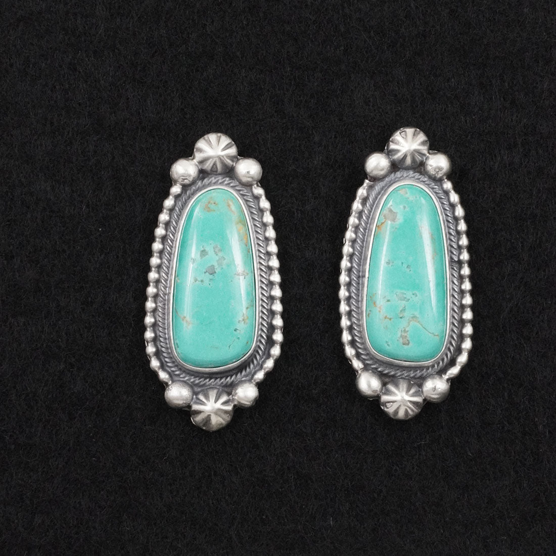 Darrin Livingston Turquoise & Sterling Silver Earrings