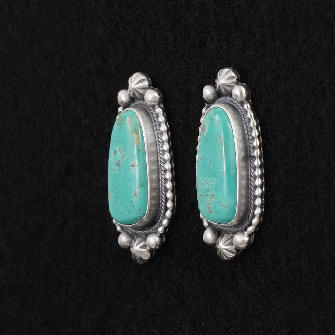 Darrin Livingston Turquoise & Sterling Silver Earrings