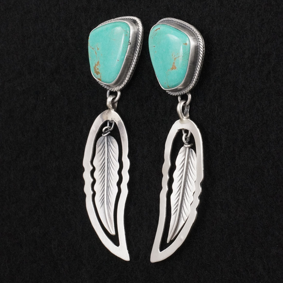 Darrin Livingston Turquoise & Sterling Silver Earrings