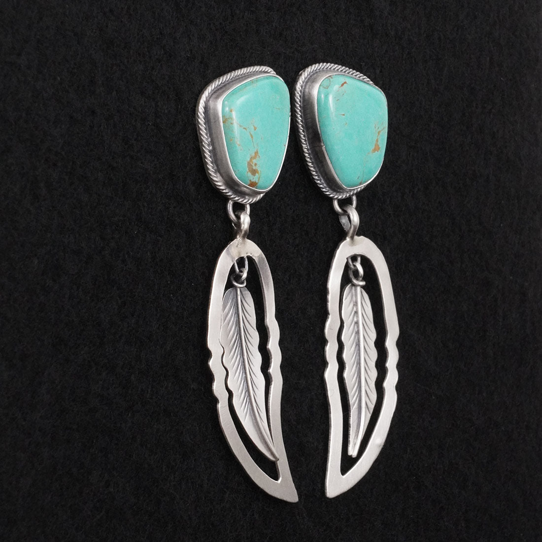Darrin Livingston Turquoise & Sterling Silver Earrings