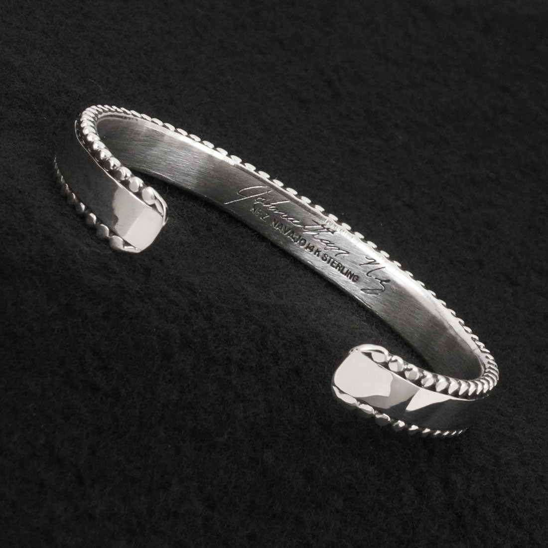 Jonathan Nez Sterling Silver & 14k Gold Bracelet