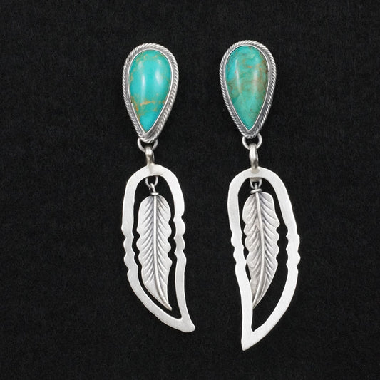 Darrin Livingston Turquoise & Sterling Silver Earrings