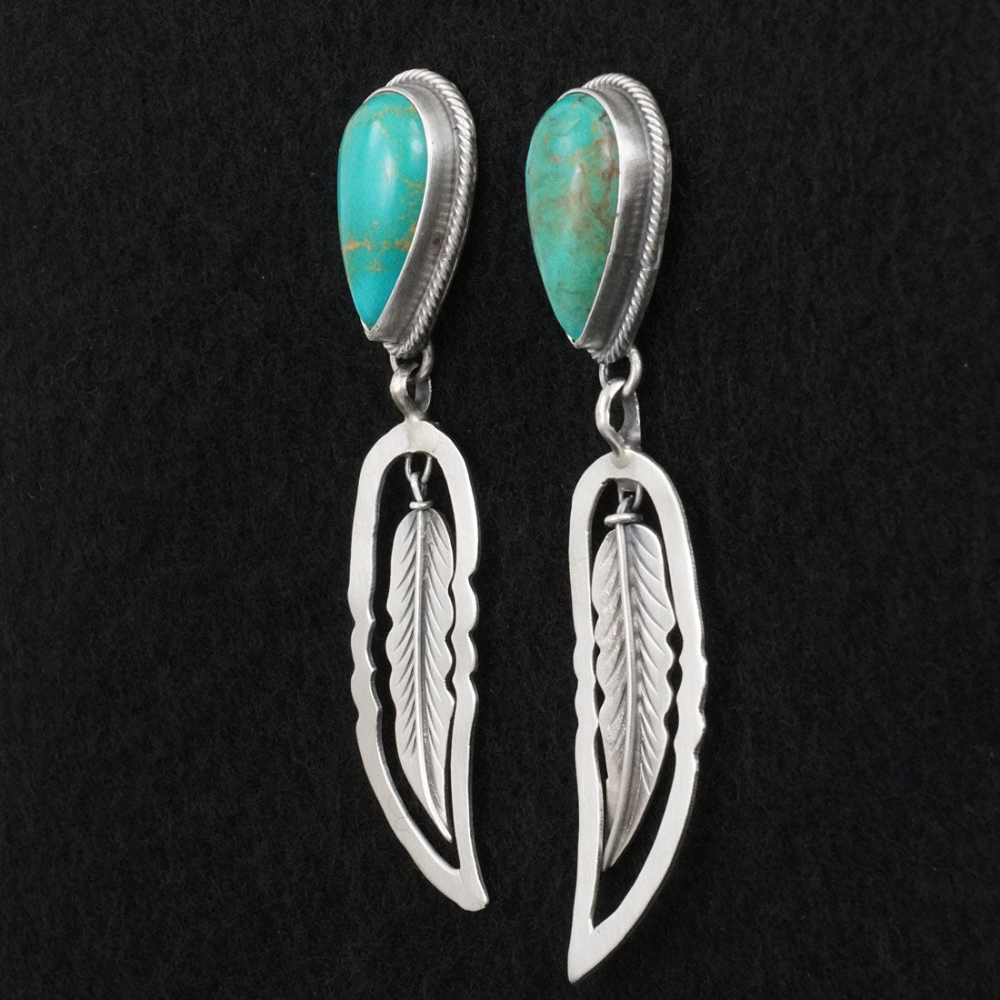 Darrin Livingston Turquoise & Sterling Silver Earrings