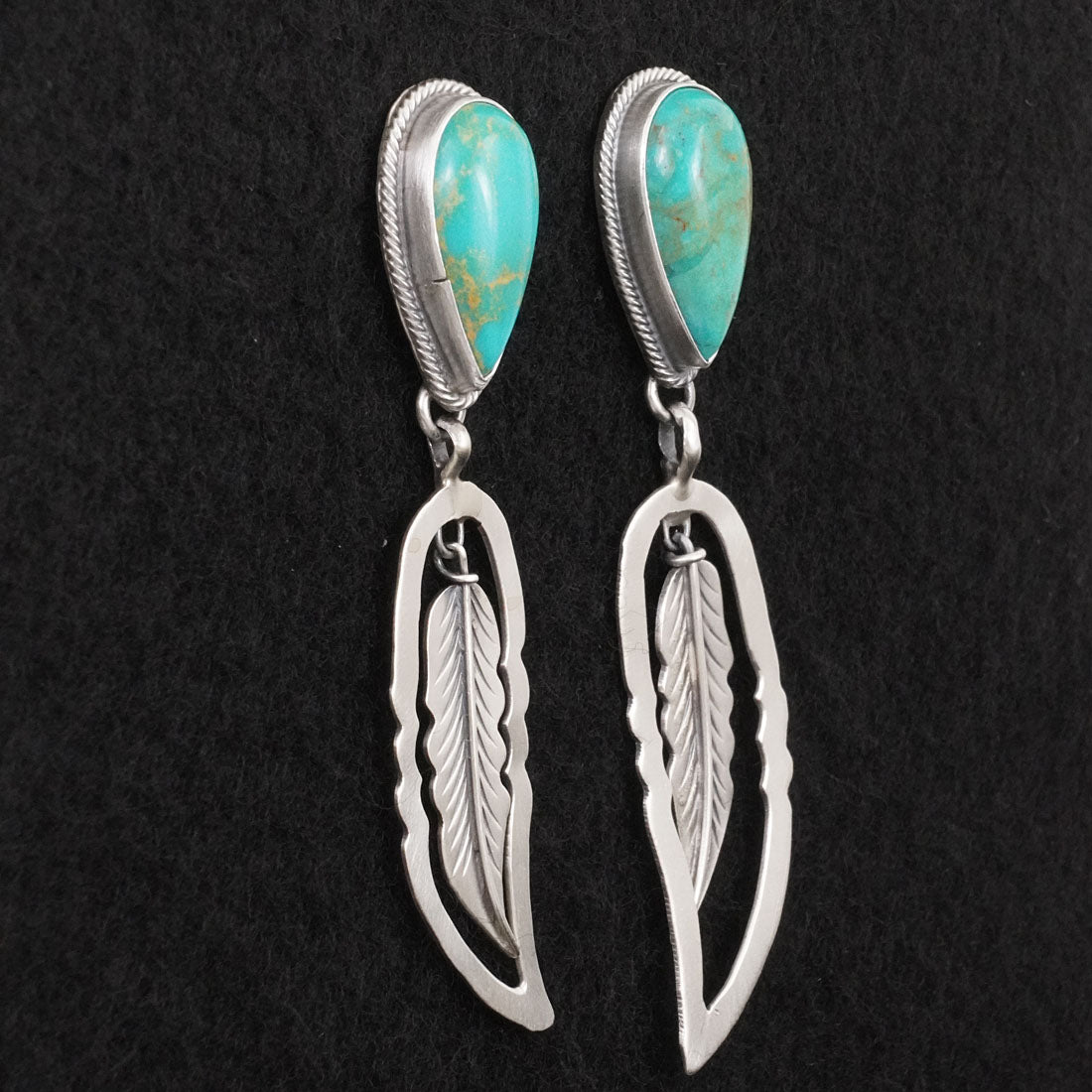 Darrin Livingston Turquoise & Sterling Silver Earrings