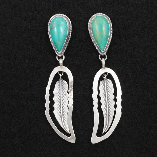 Darrin Livingston Turquoise & Sterling Silver Earrings