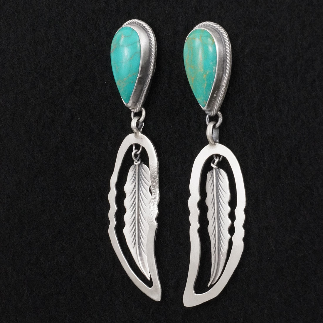Darrin Livingston Turquoise & Sterling Silver Earrings