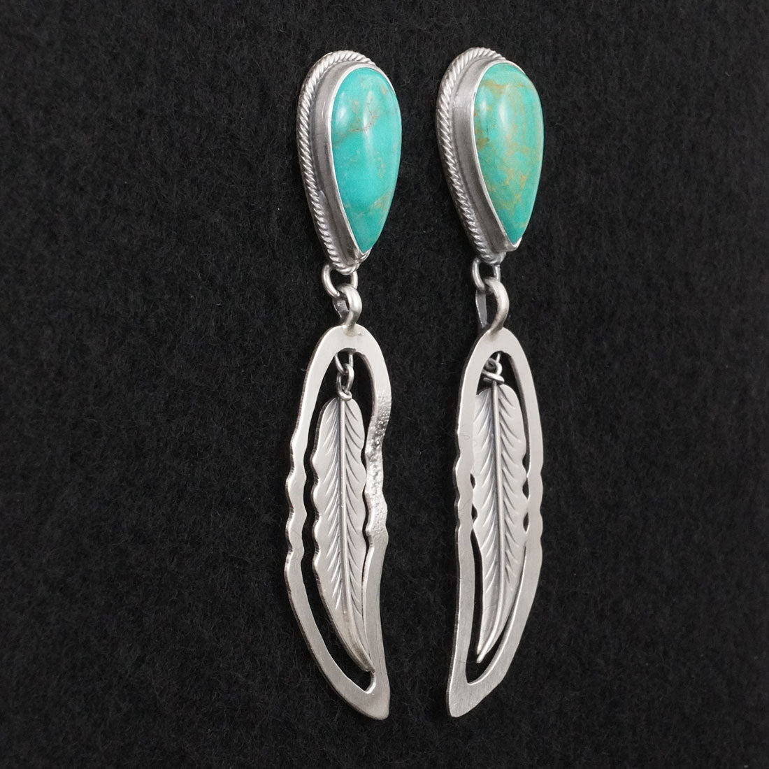 Darrin Livingston Turquoise & Sterling Silver Earrings