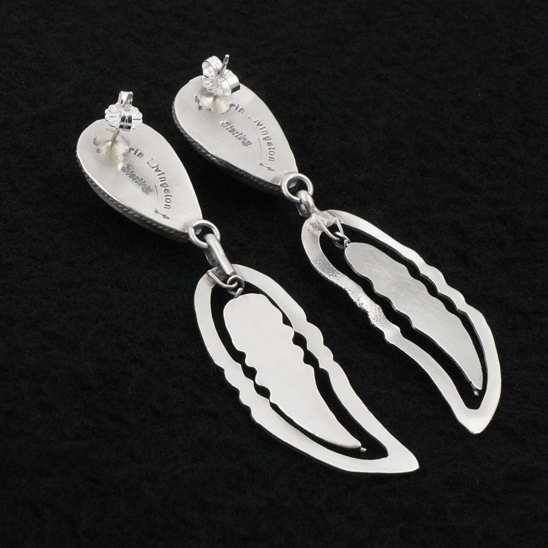 Darrin Livingston Turquoise & Sterling Silver Earrings