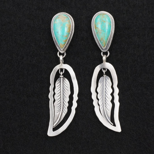 Darrin Livingston Turquoise & Sterling Silver Earrings