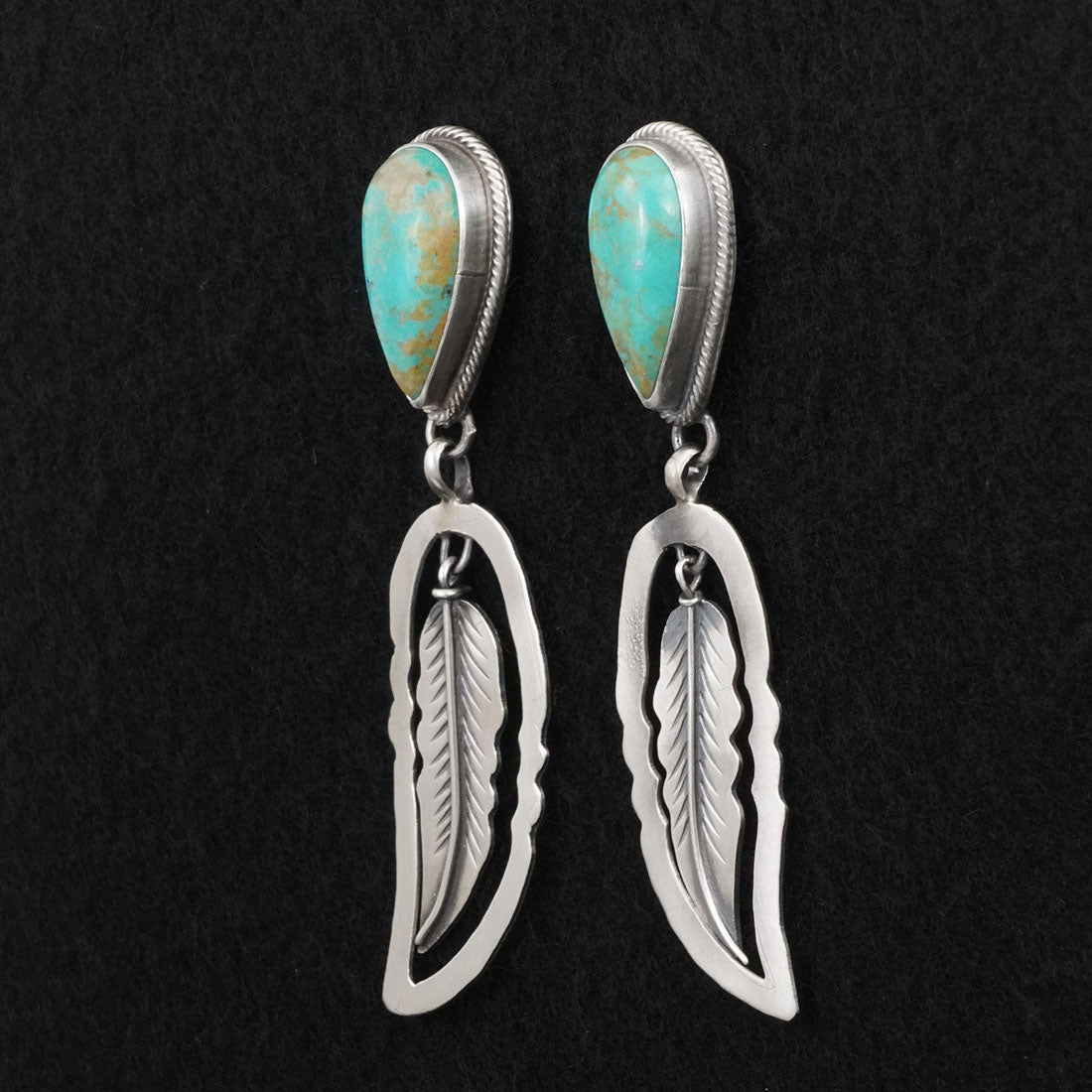 Darrin Livingston Turquoise & Sterling Silver Earrings
