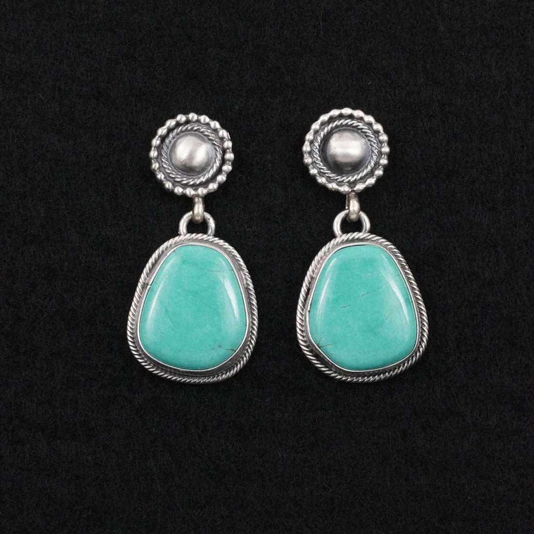 Darrin Livingston Turquoise & Sterling Silver Earrings