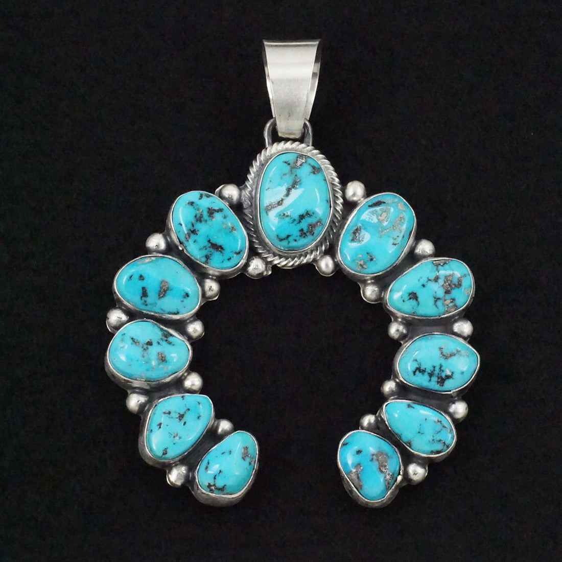 Bobby Johnson Turquoise & Sterling Silver Pendant