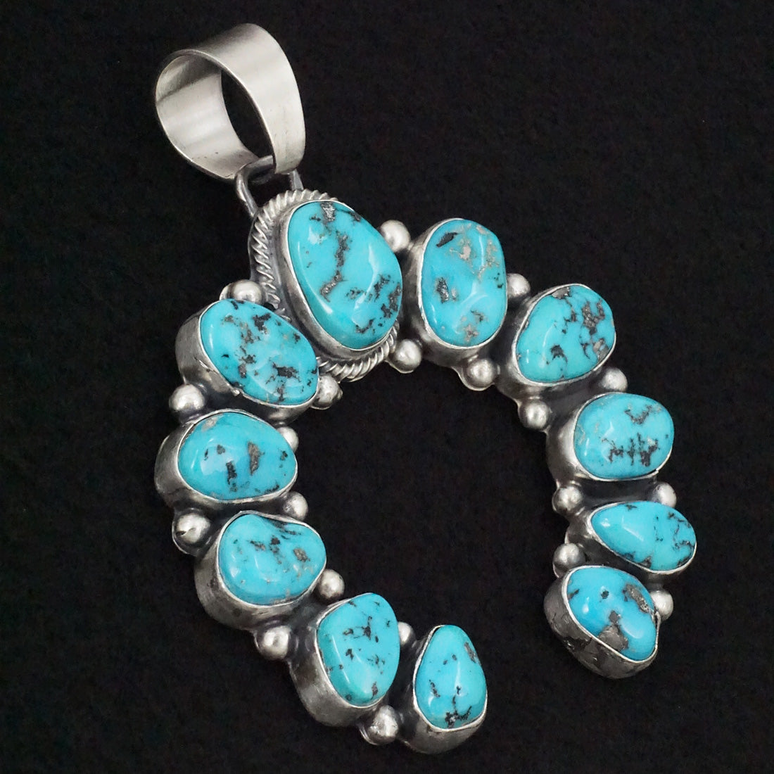 Bobby Johnson Turquoise & Sterling Silver Pendant