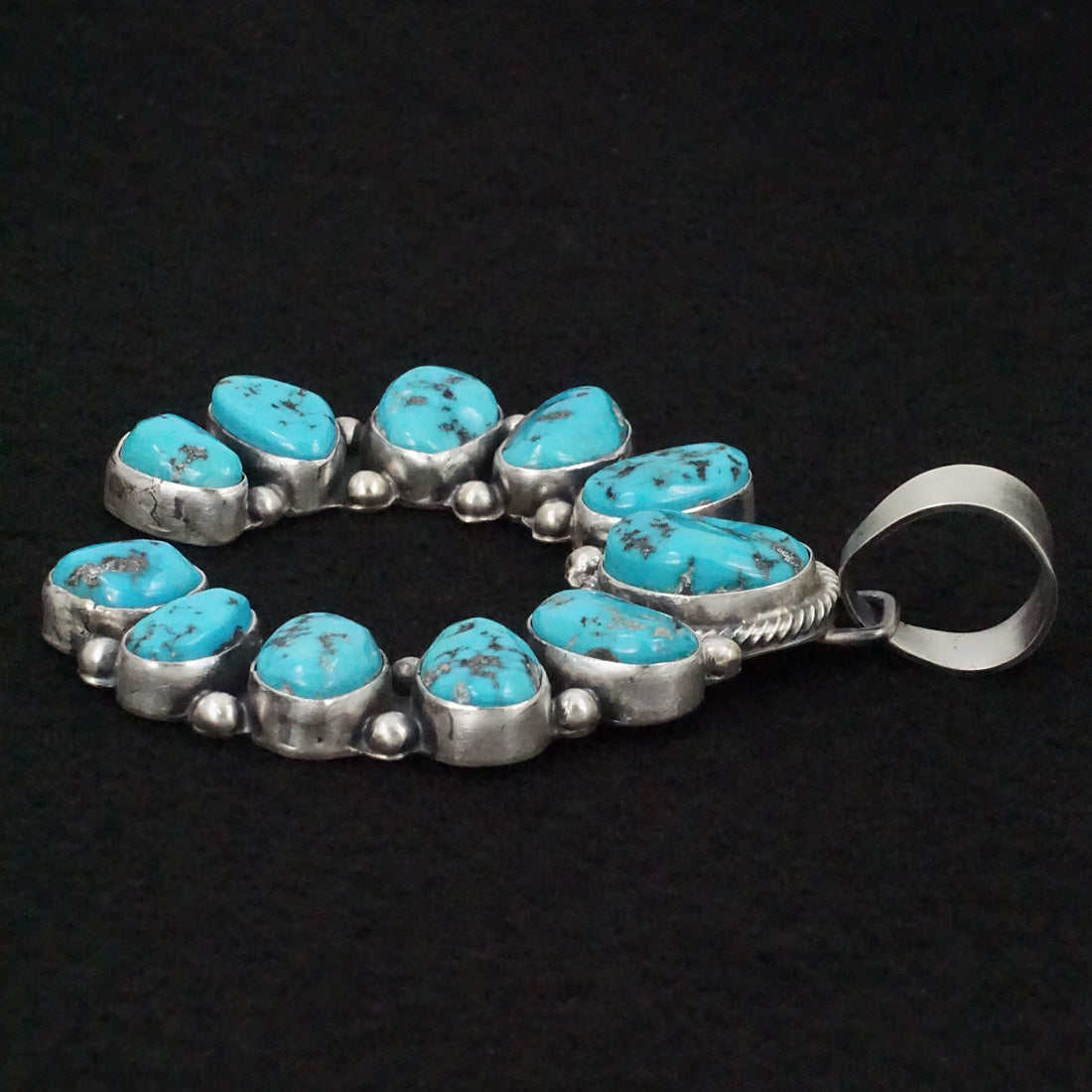 Bobby Johnson Turquoise & Sterling Silver Pendant