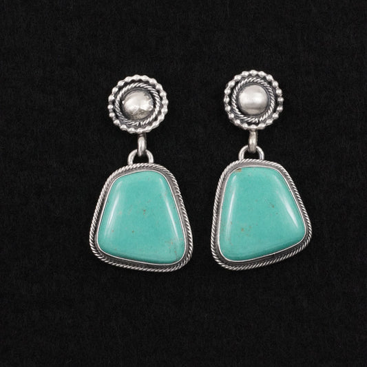 Darrin Livingston Turquoise & Sterling Silver Earrings