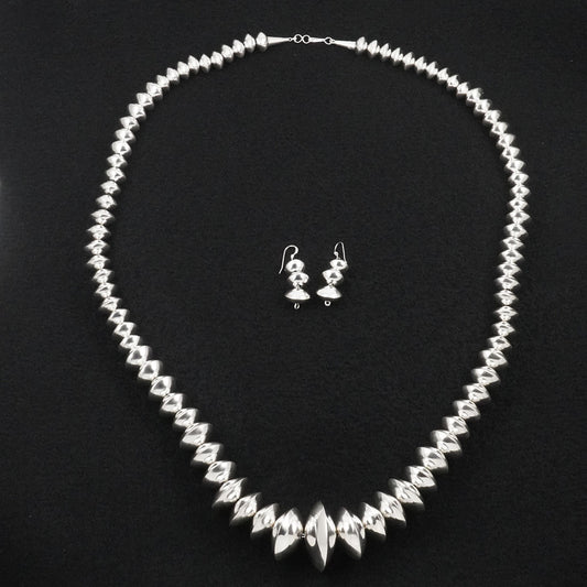 Frankie Miller Navajo Pearl Necklace & Earrings