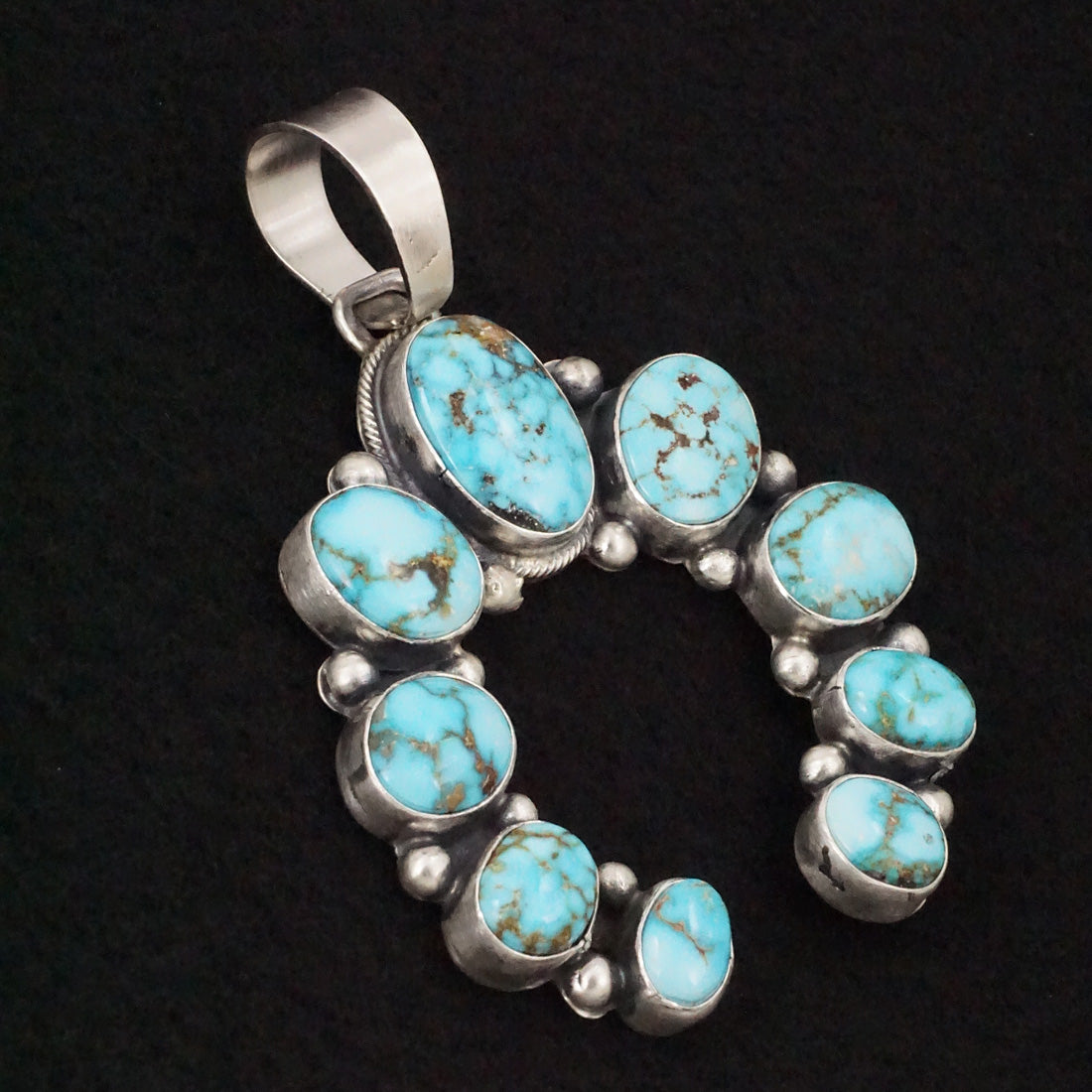 Bobby Johnson Turquoise & Sterling Silver Pendant