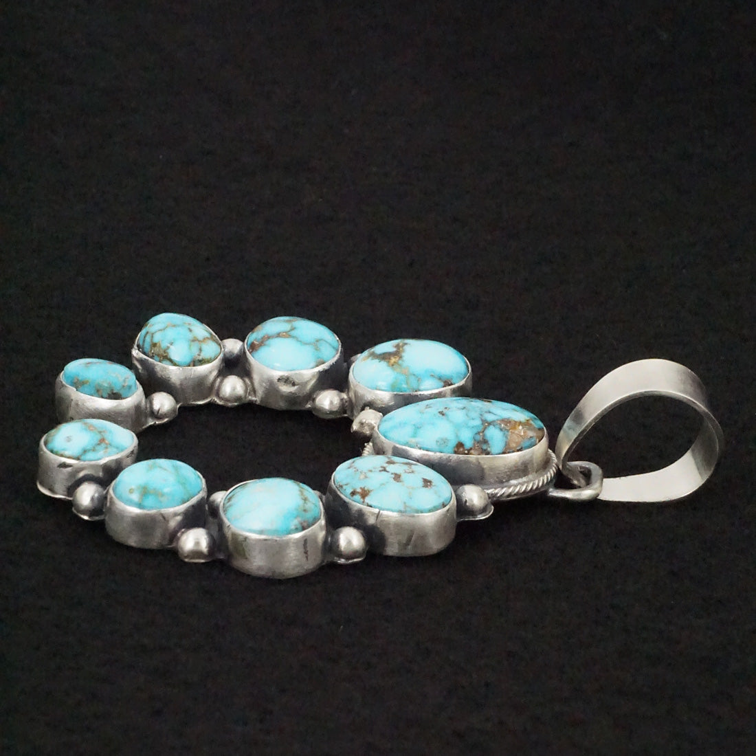 Bobby Johnson Turquoise & Sterling Silver Pendant