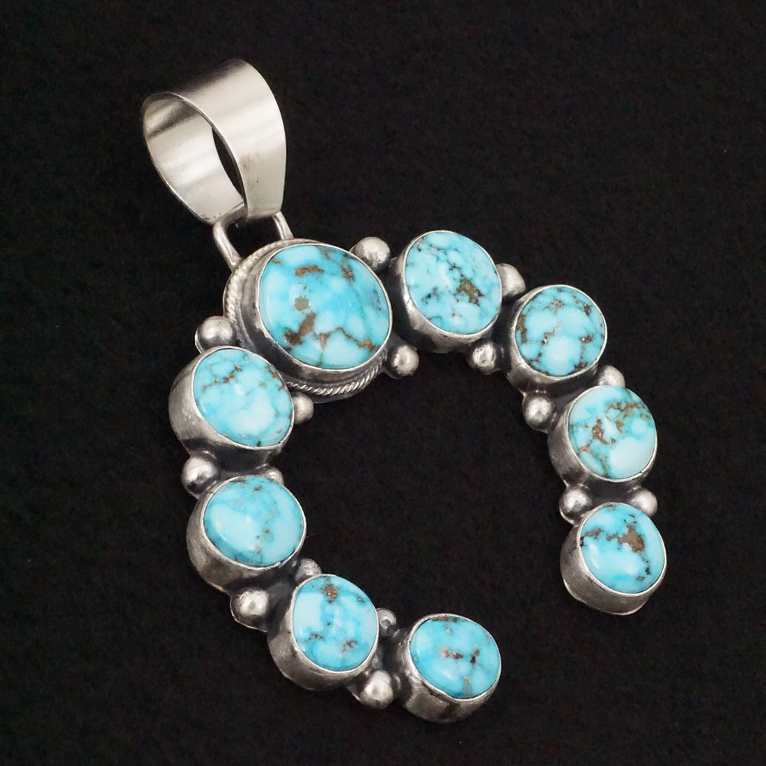 Bobby Johnson Turquoise & Sterling Silver Pendant