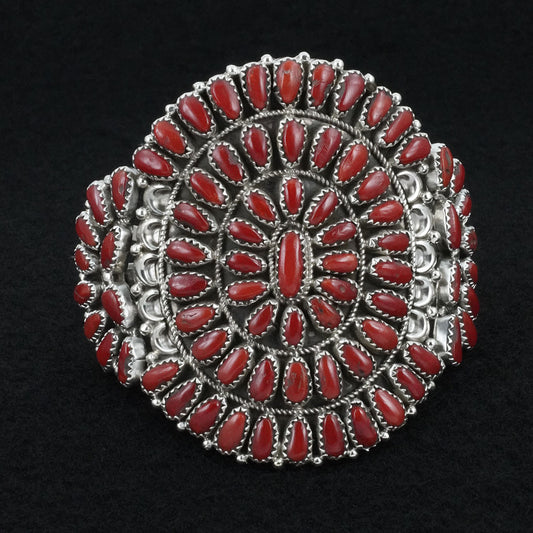 Justina Wilson Coral & Sterling Silver Bracelet