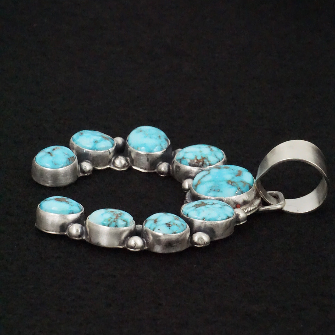 Bobby Johnson Turquoise & Sterling Silver Pendant