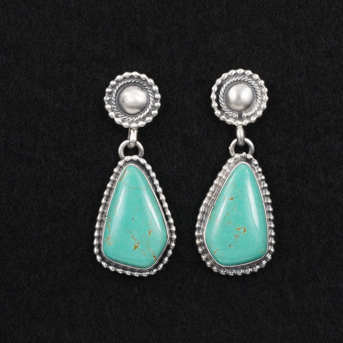 Darrin Livingston Turquoise & Sterling Silver Earrings