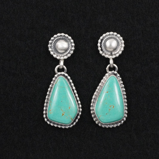 Darrin Livingston Turquoise & Sterling Silver Earrings