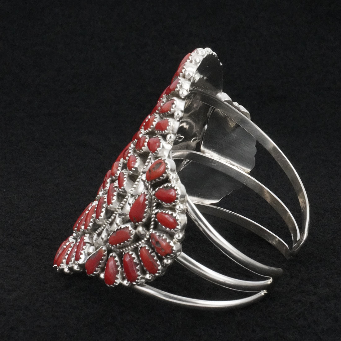 Justina Wilson Coral & Sterling Silver Bracelet