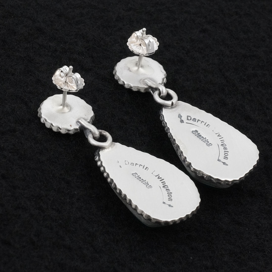 Darrin Livingston Turquoise & Sterling Silver Earrings