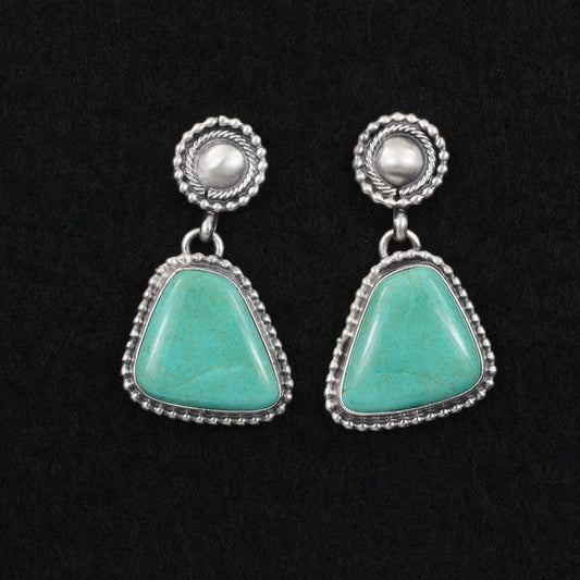 Darrin Livingston Turquoise & Sterling Silver Earrings